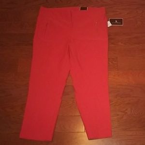 Jules and Leopold fiesta orange cropped pant